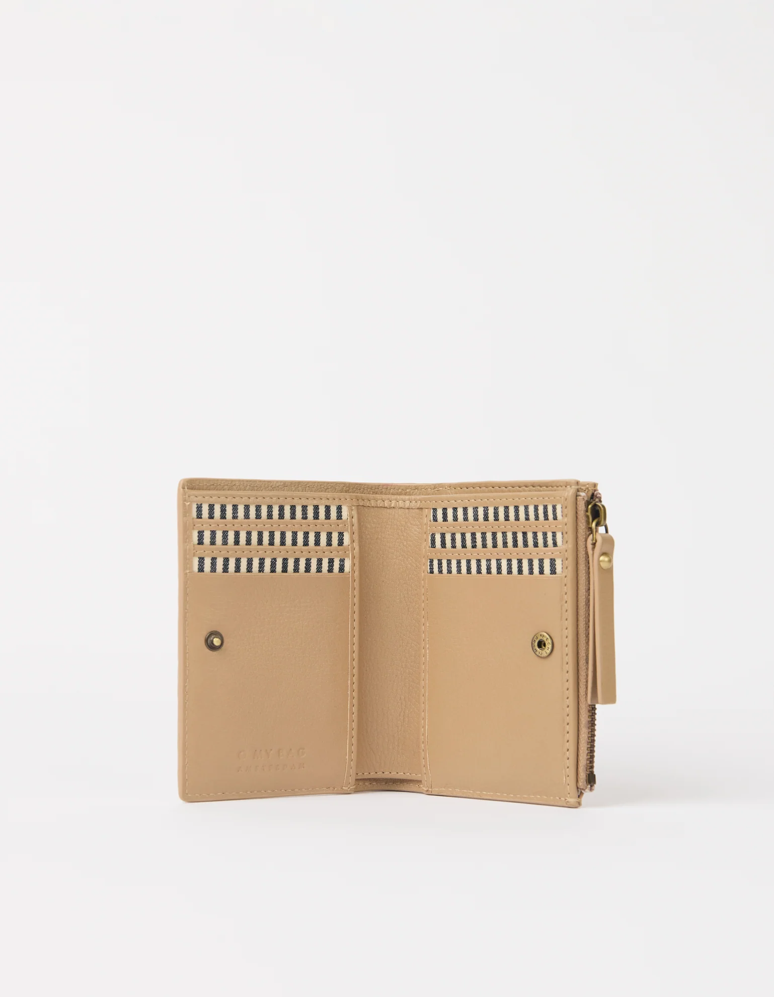 O My Bag O My Bag Jamie Portemonnee Woven Sand Woven Soft Grain Leather