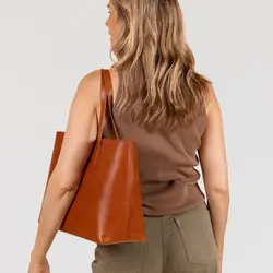 O My Bag Sam Shopper Cognac Classic Leather
