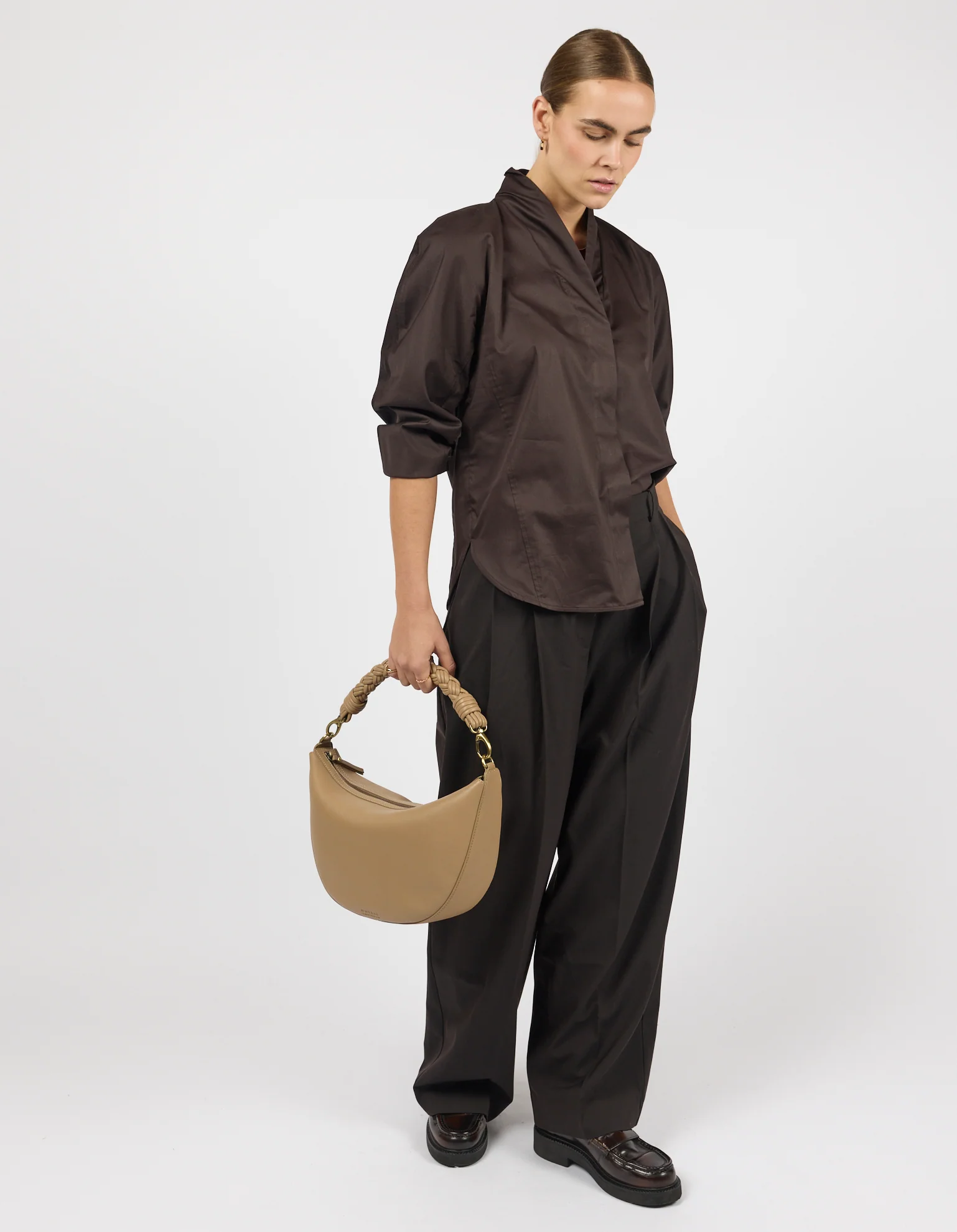 O My Bag O My Bag Leo Maxi Tas incl. Twisted Handle Soft Grain Leather