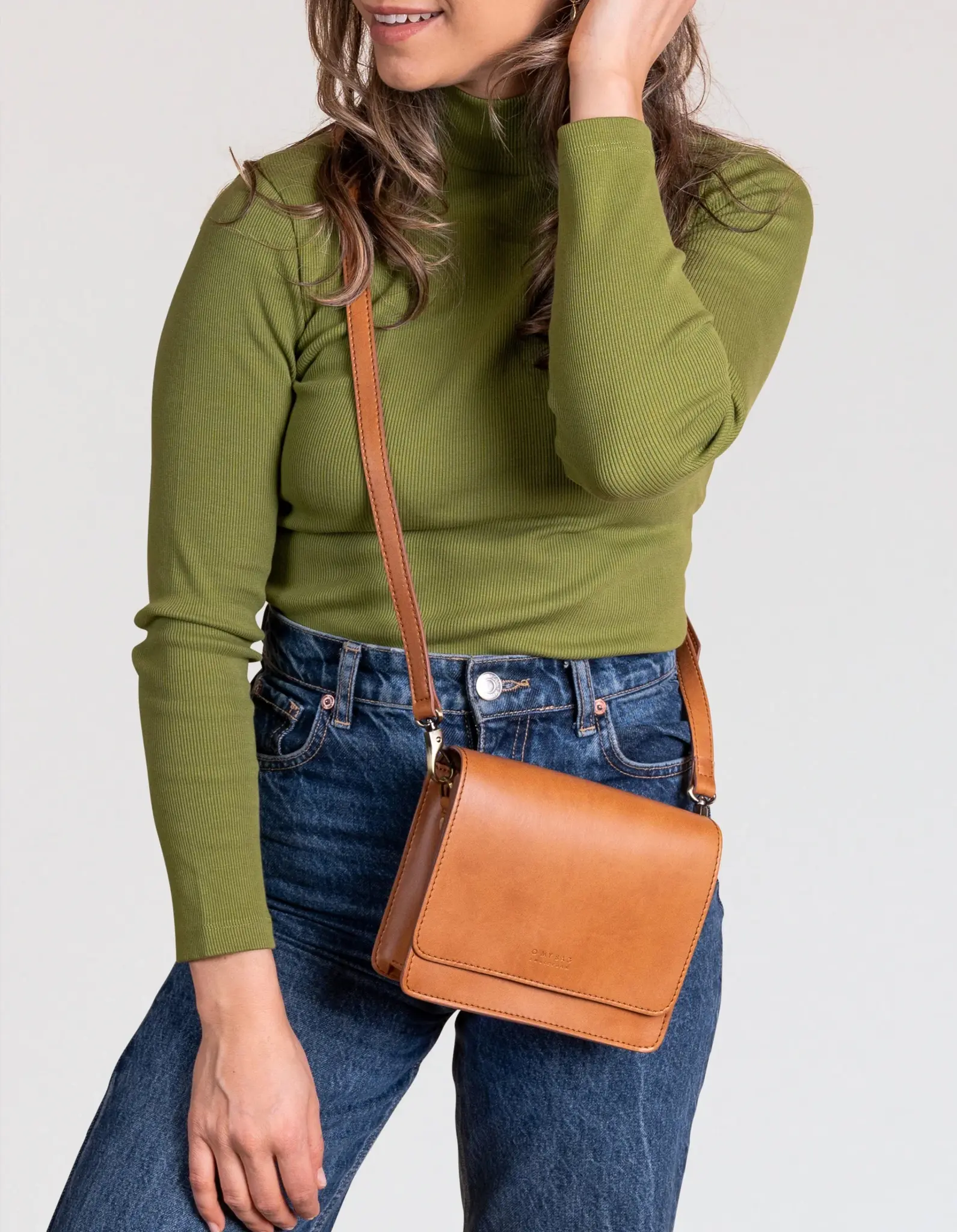 O My Bag O My Bag Audrey Mini Tas Vegan Uppeal Cognac