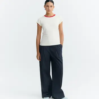 Thinking Mu Pannacotta Selma Tee Red + White