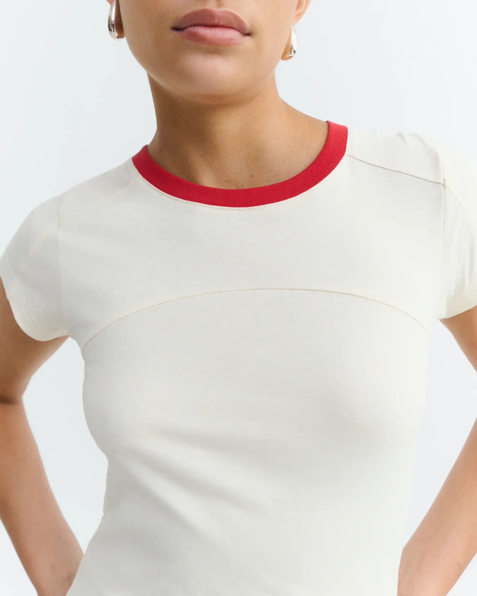 Thinking Mu Thinking Mu Pannacotta Selma Tee Red + White