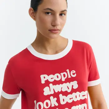 Thinking Mu People Red Zowie R Tee Red