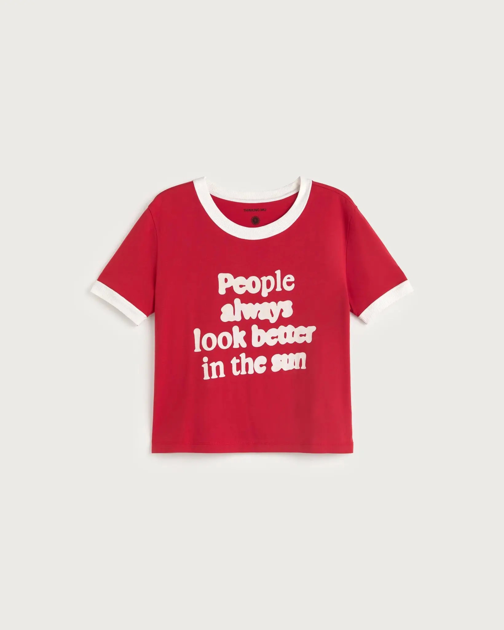 Thinking Mu Thinking My People Red Zowie R Tee Red