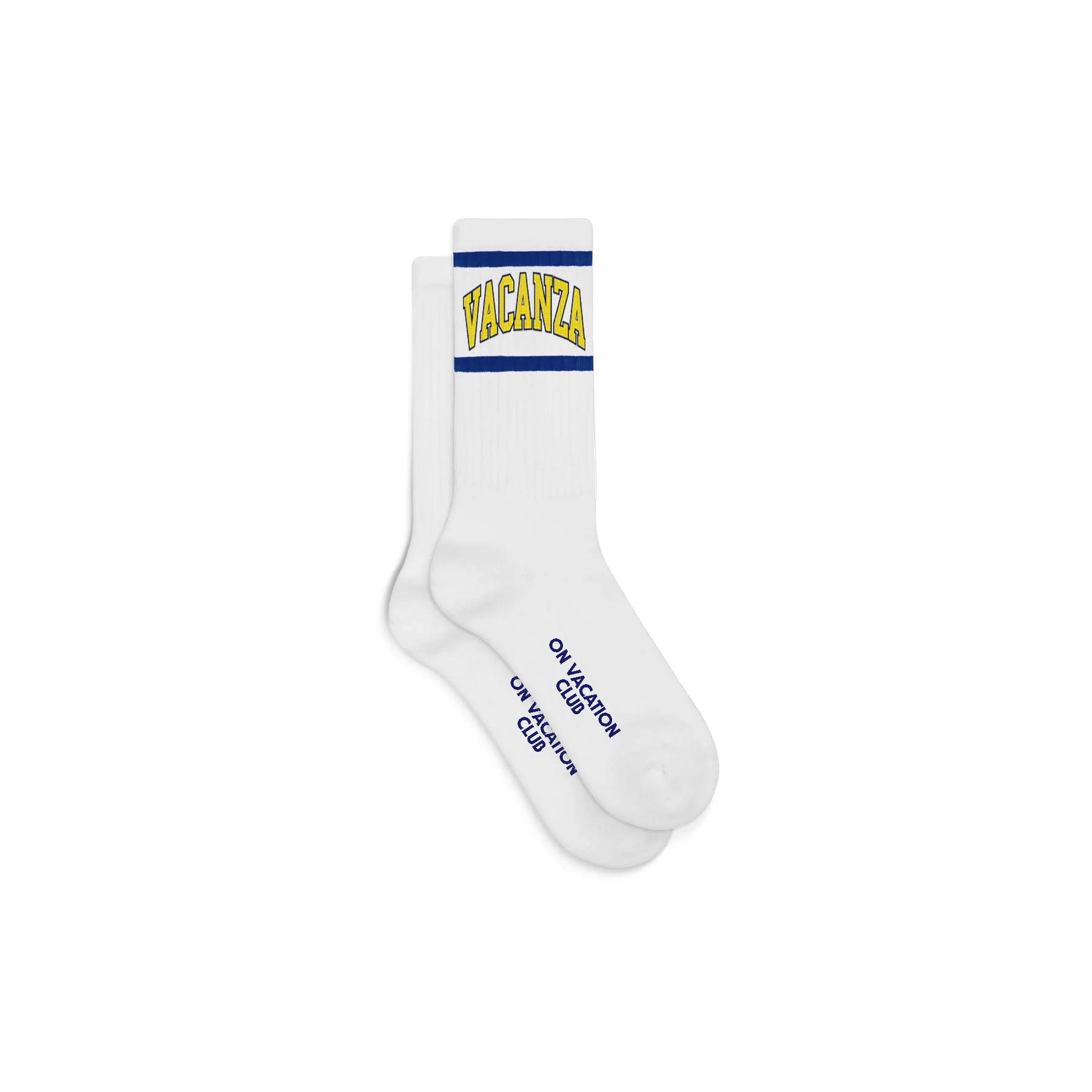 On Vacation On Vacation Vacanza Collage Socks White 39-42