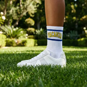 On Vacation Vacanza Collage Socks White 39-42