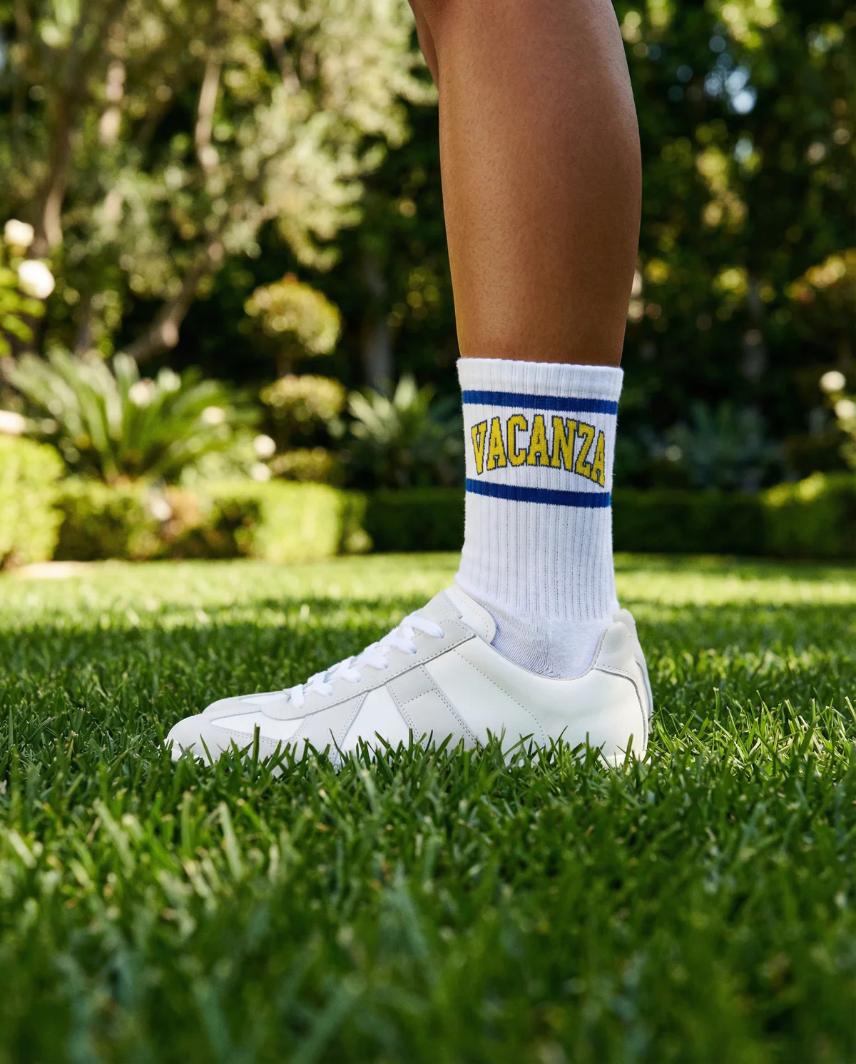 On Vacation On Vacation Vacanza Collage Socks White 39-42