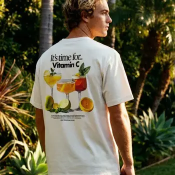 On Vacation Vitamin C T-Shirt Beige