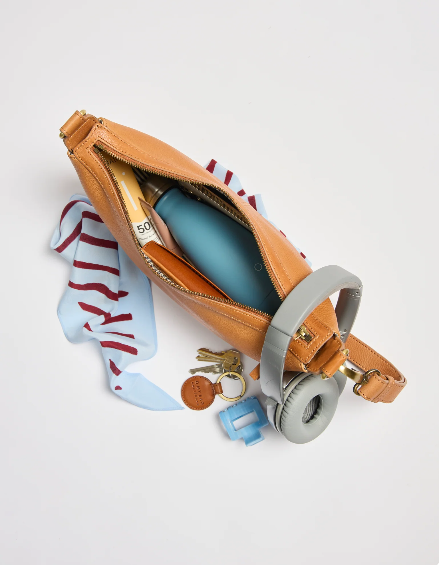 O My Bag O My Bag Leo Midi Tas (Twisted Handle) Soft Grain Leather