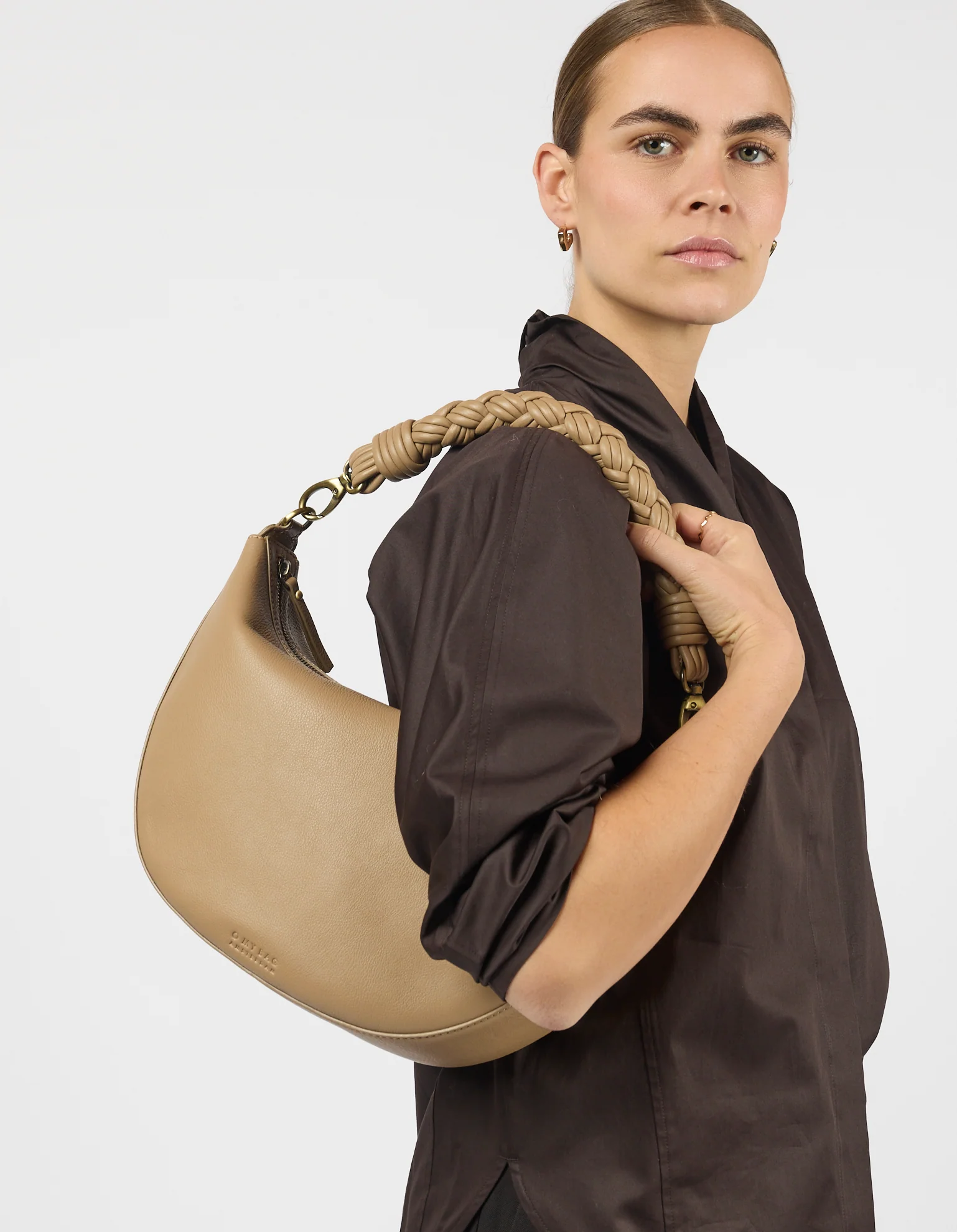 O My Bag O My Bag Leo Maxi Tas incl. Twisted Handle Soft Grain Leather