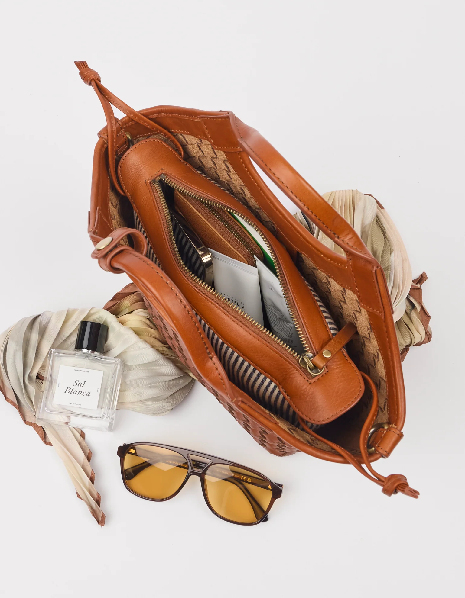 O My Bag O My Bag Mara Midi Tas Woven Classic Leather