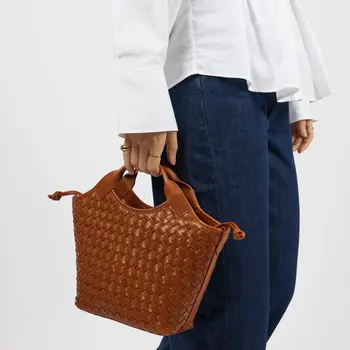 O My Bag Mara Midi Tas Woven Classic Leather