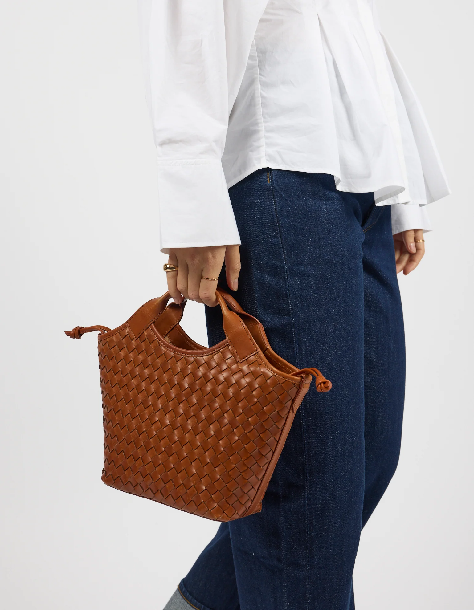O My Bag O My Bag Mara Midi Tas Woven Classic Leather