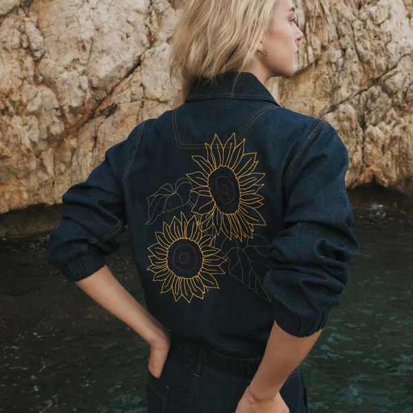 Dedicated Dedicated Jacket Sunna Denim Dark Blue