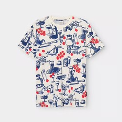 Dedicated T-shirt Stockholm Dinner Time Blue