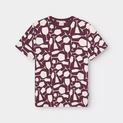 Dedicated T-shirt Stockholm Wine Cups Fig Red