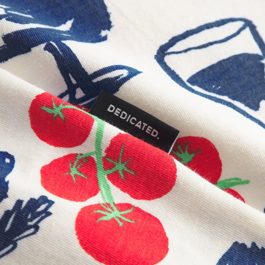 Dedicated Dedicated T-shirt Stockholm Dinner Time Blue