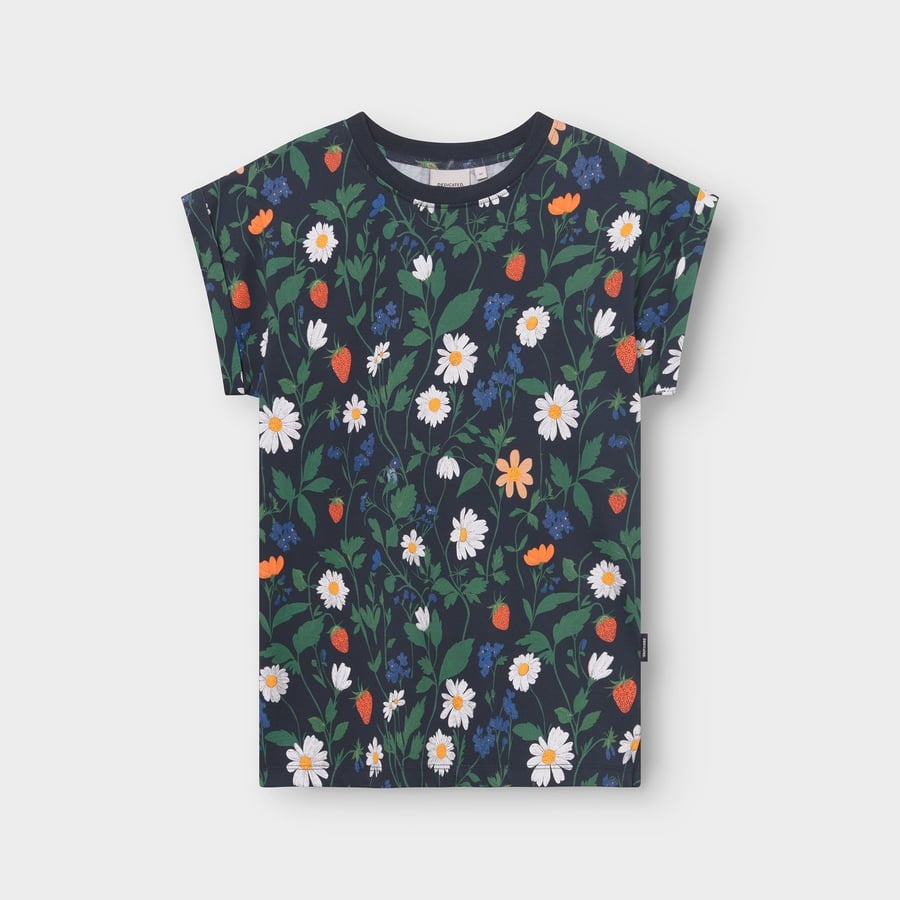 Dedicated Dedicated T-shirt Visby Strawberry Field Black