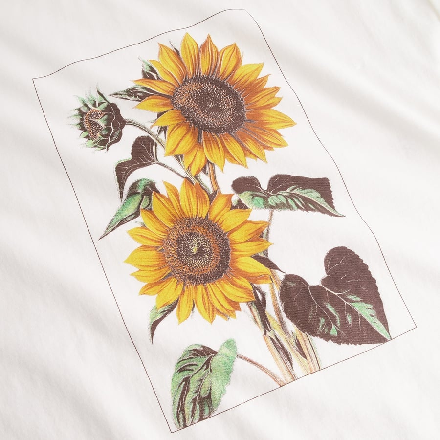 Dedicated Dedicated T-shirt Visby Printed Sunflowers Off-White