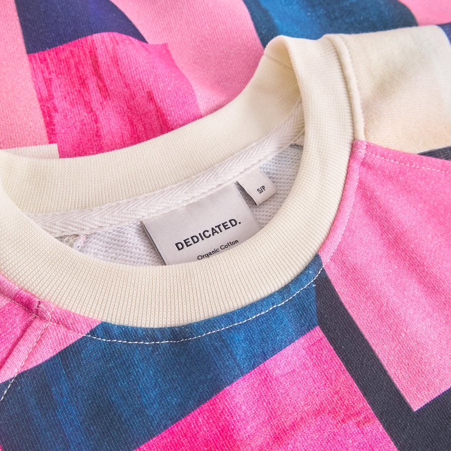 Dedicated Dedicated Sweatshirt Ystad Abstract Block Multi Color