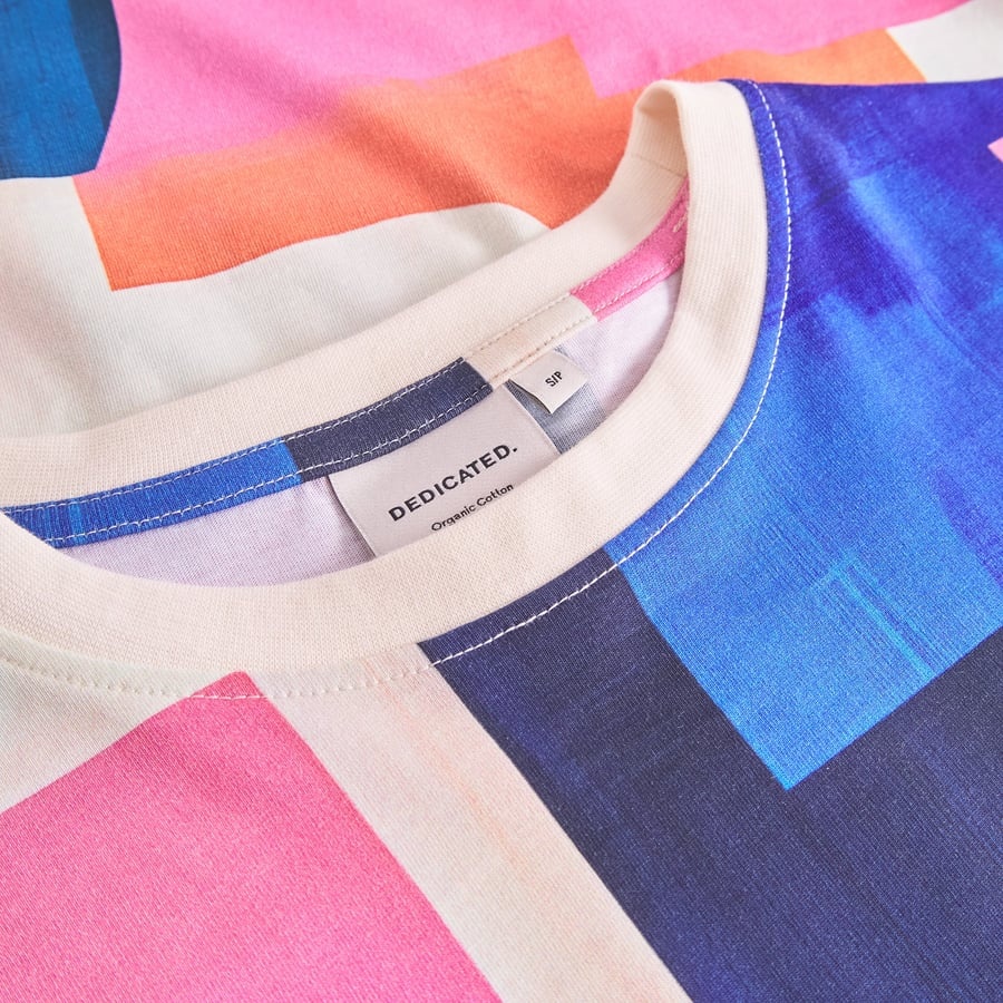 Dedicated Dedicated T-shirt Vastena Abstract Block Multi Color