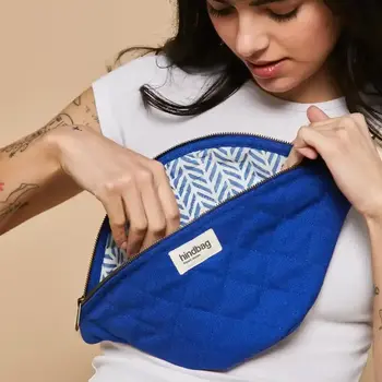 Hindbag Olivia Quilted Electric Blue Fanny Pack