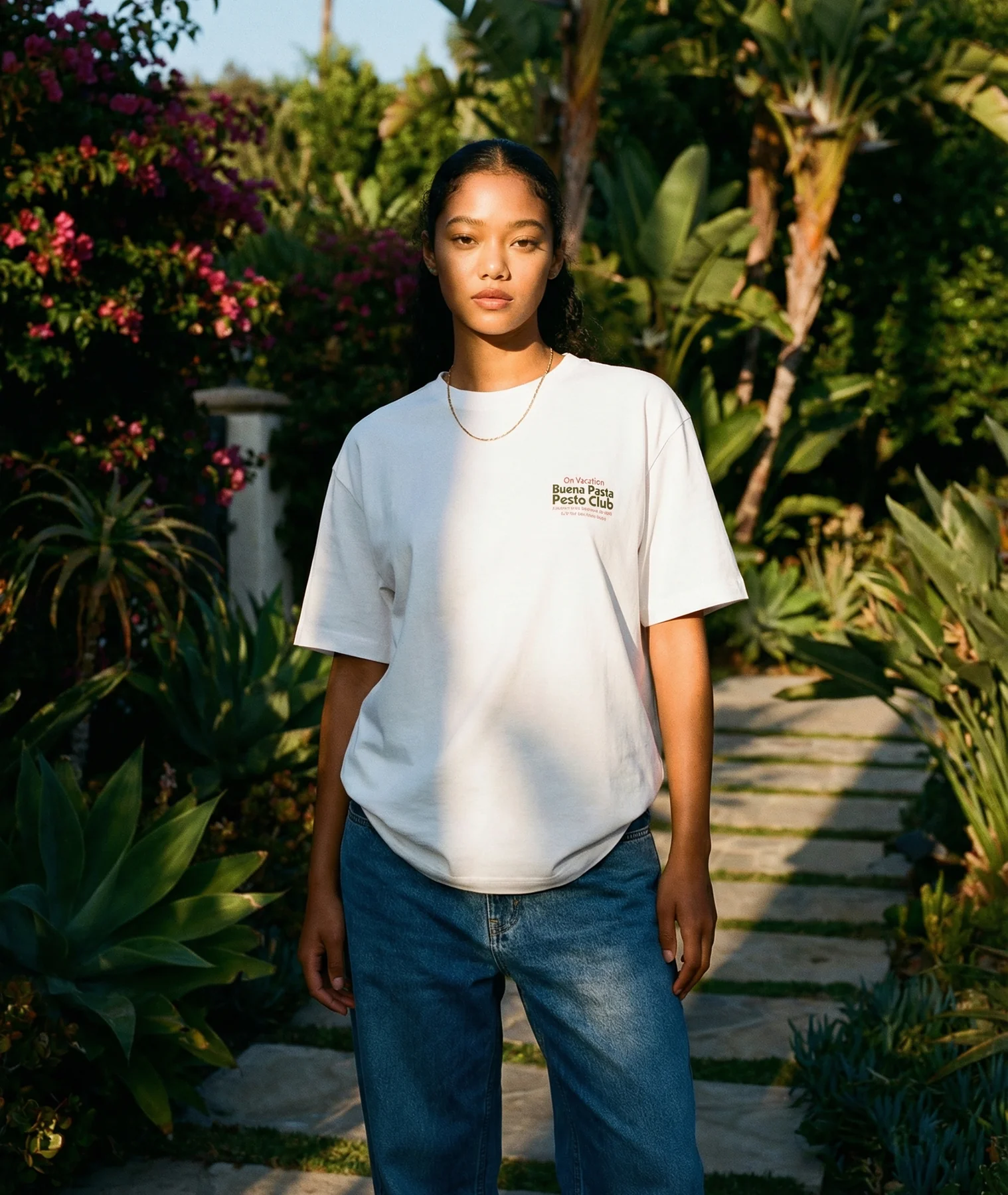 On Vacation On Vacation Pesto club T-shirt white