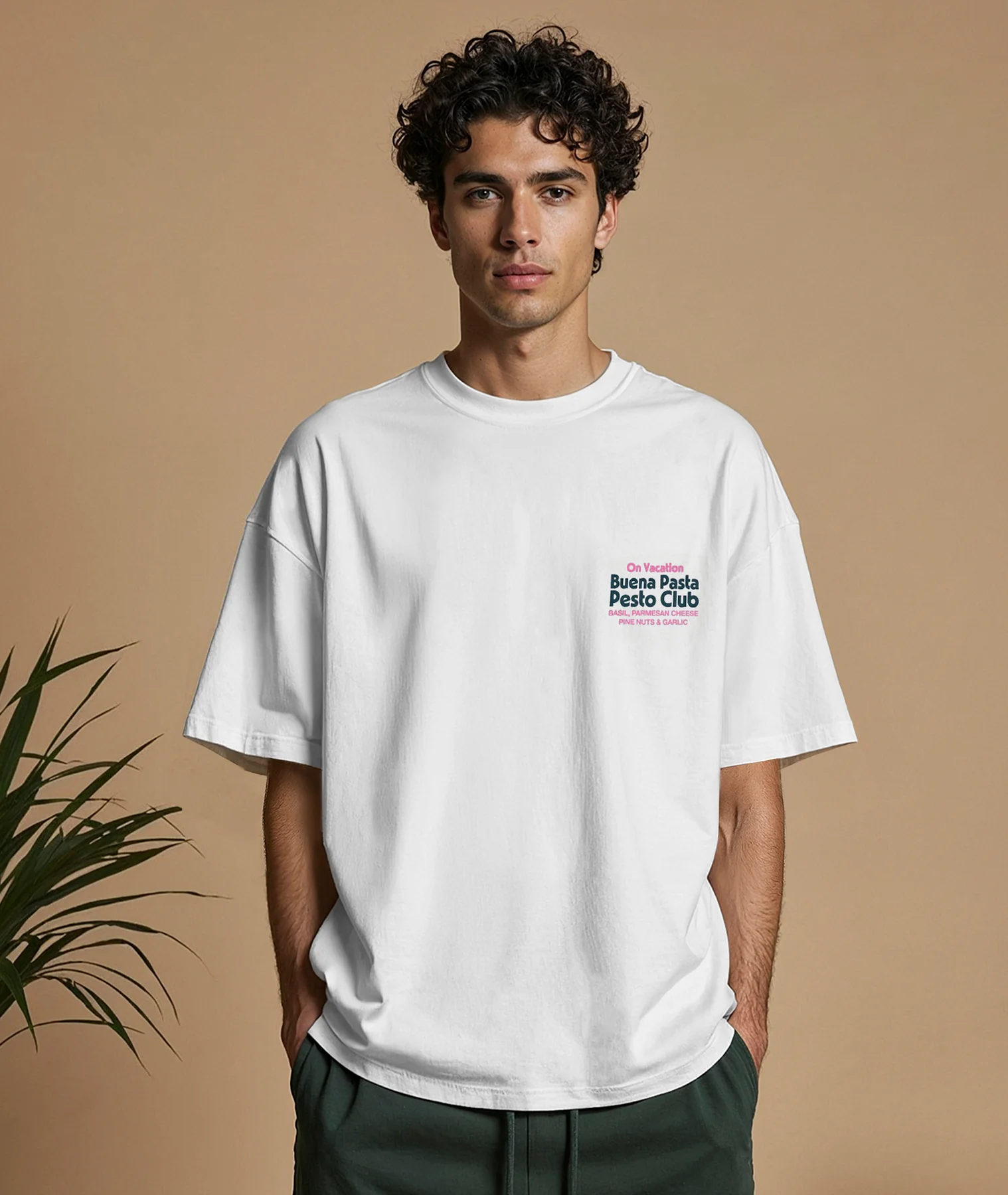 On Vacation On Vacation Pesto club T-shirt white