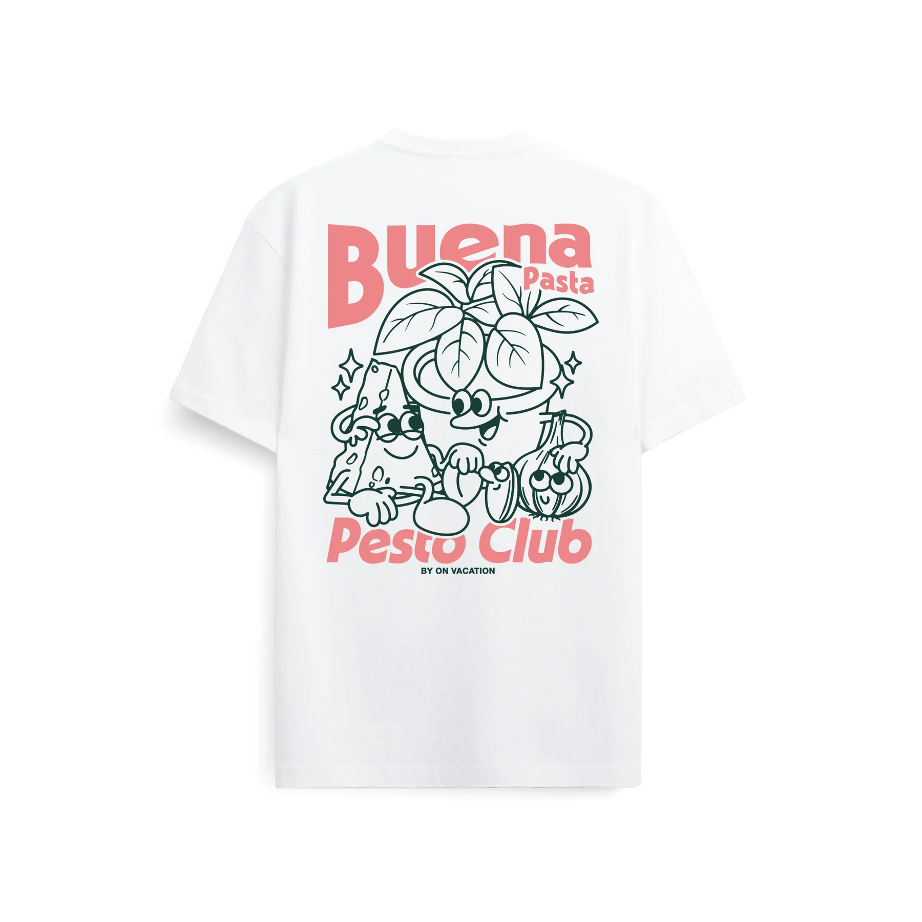 On Vacation On Vacation Pesto club T-shirt white