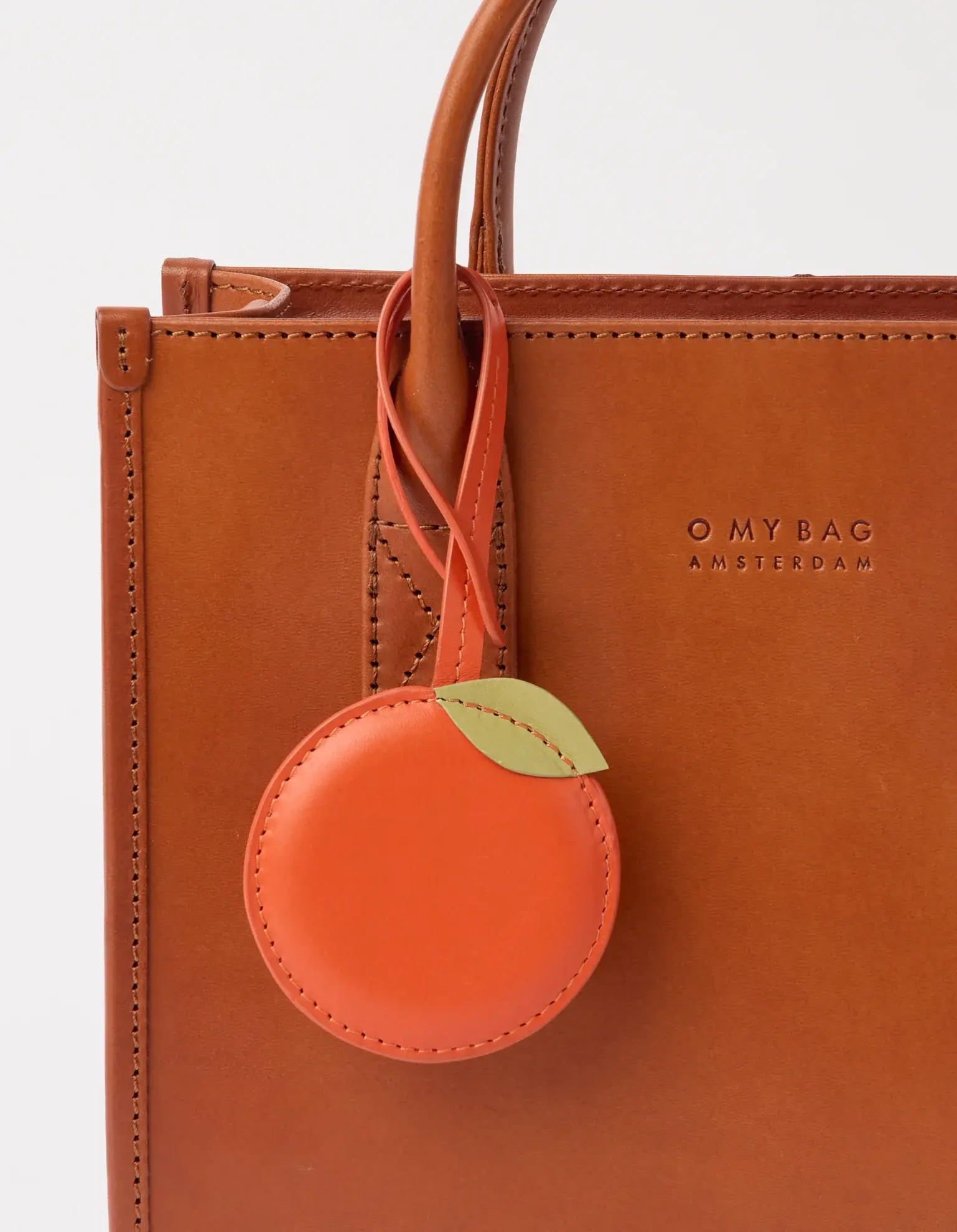 O My Bag O My Bag Keyring Oranje Tangerine Classic Leather
