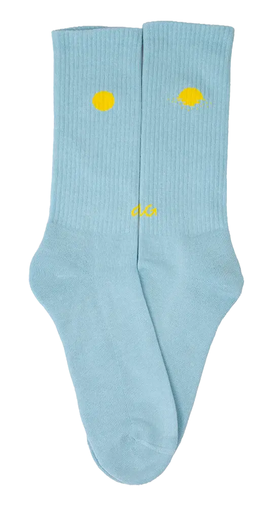 Alfredo Gonzales Alfredo Gonzales Sokken Athletic Icon Sun Light Blue