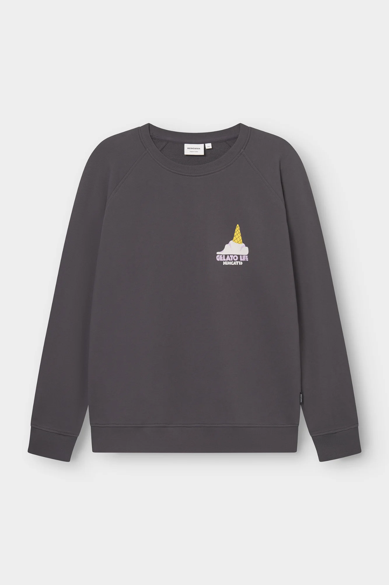 Dedicated Dedicated Sweatshirt Malmoe Gelato Life Charcoal