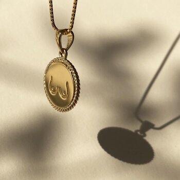 T.I.T.S. TITS Two Sides Pendant Gold