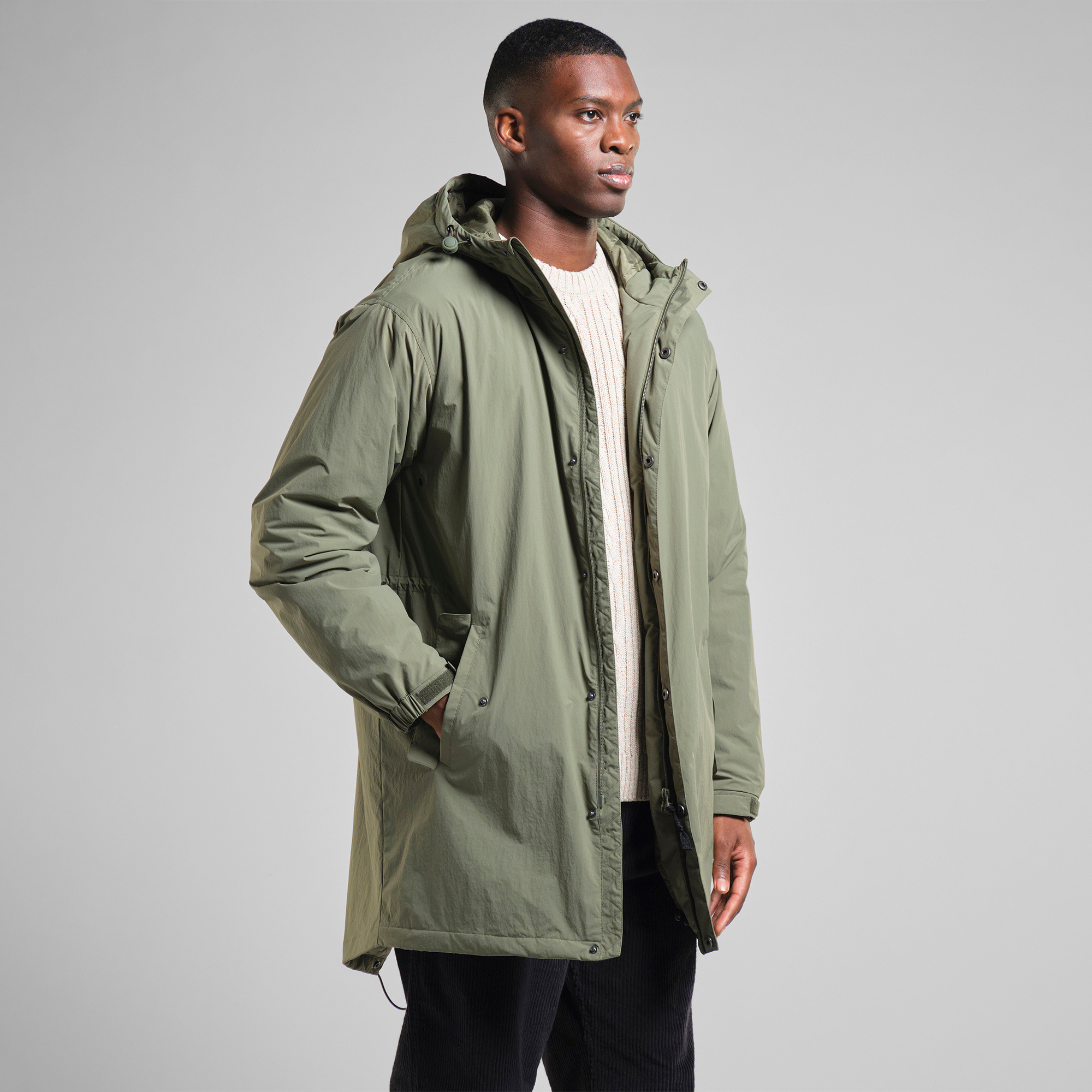 Dedicated Dedicated Parka Jacket Luvos Leaf Green