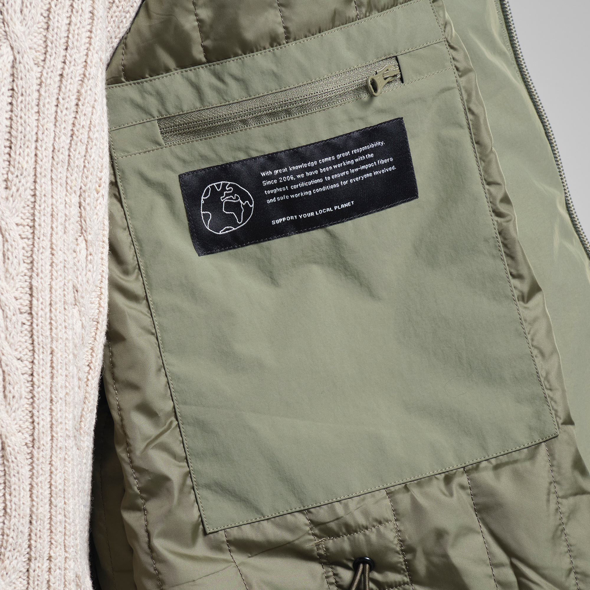 Dedicated Dedicated Parka Jacket Luvos Leaf Green