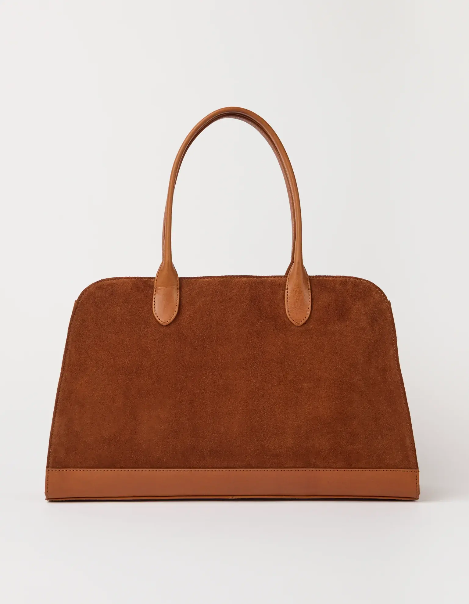 O My Bag O My Bag Alma Tas Cognac Suede With Stromboli Leather