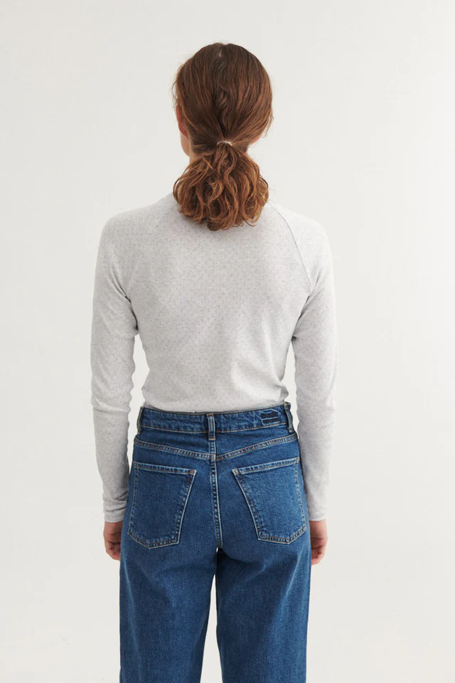 Basic Apparel Basic Apparel Arense LS Tee Light grey