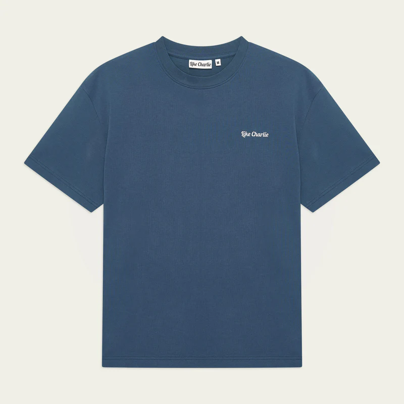 Like Charlie Like Charlie Logo T-Shirt Dark Denim