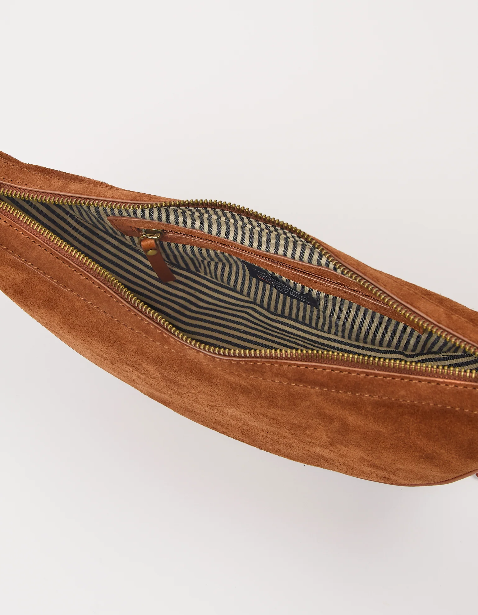 O My Bag O My Bag Leo Crossbody Tas Strap Cognac Suede With Classic Leather