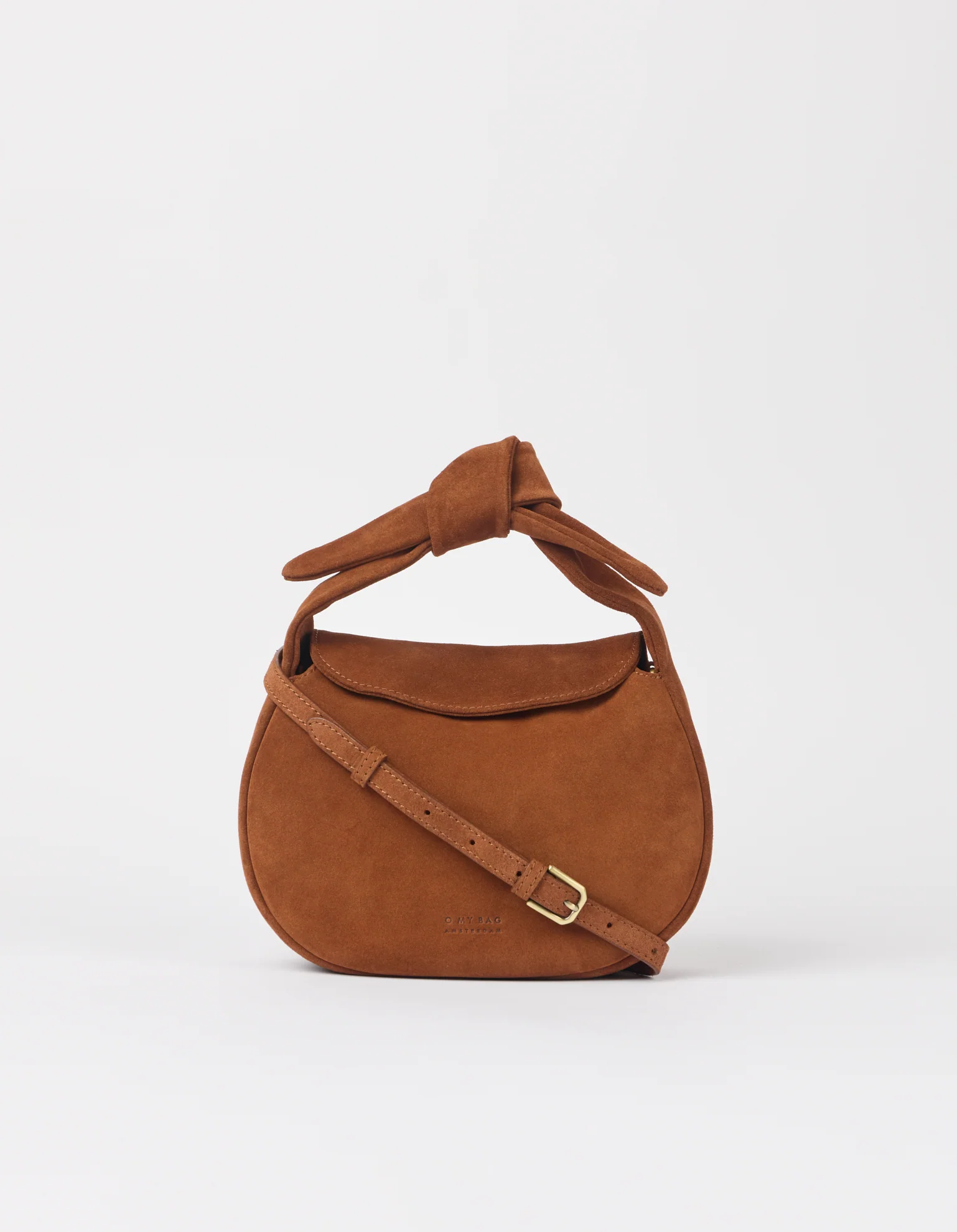 O My Bag O My Bag Coco Croissant Tas Copper Suede With Classic Leather