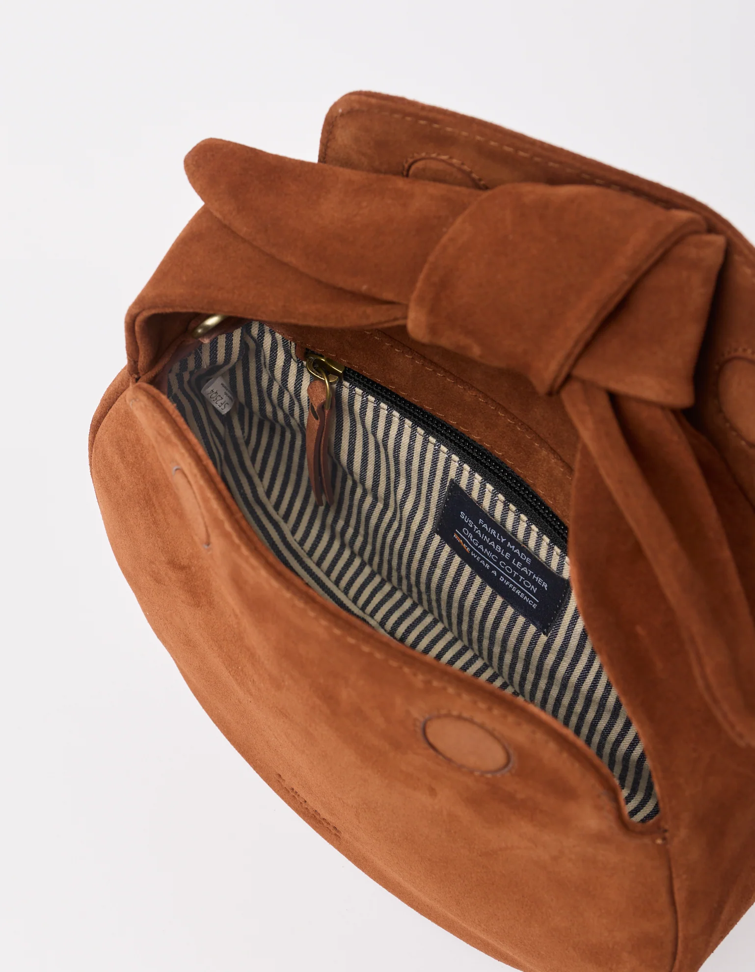 O My Bag O My Bag Coco Croissant Tas Copper Suede With Classic Leather