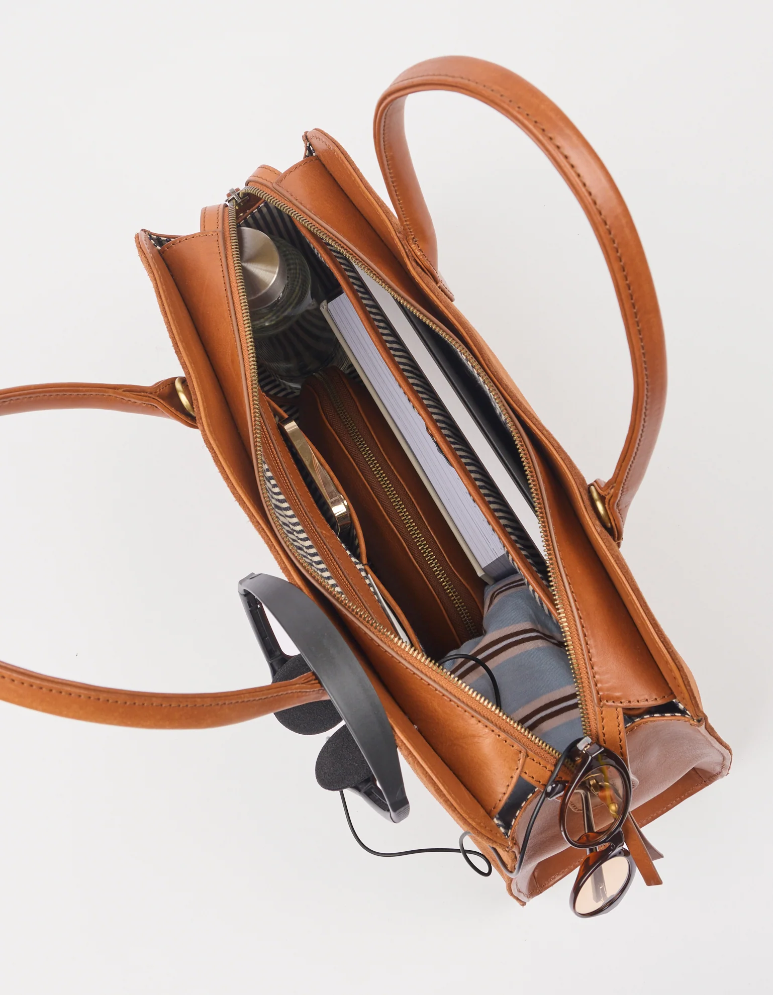 O My Bag O My Bag Alma Tas Cognac Suede With Stromboli Leather