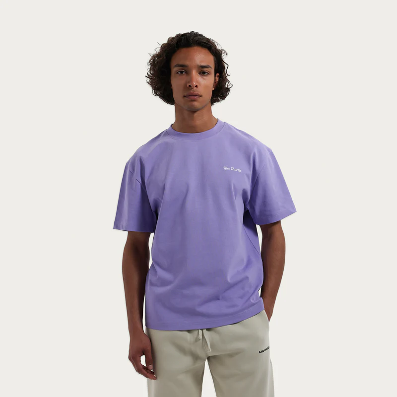 Like Charlie Like Charlie Lavender Logo T-Shirt