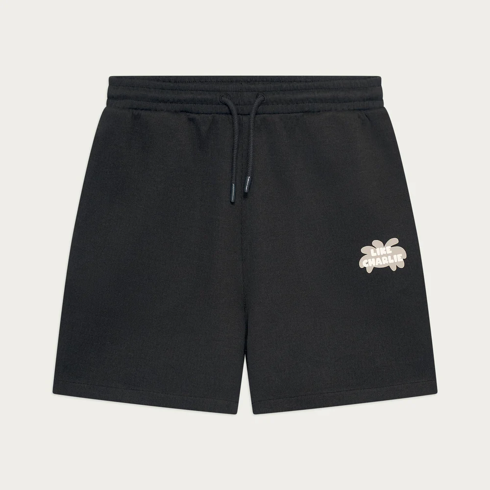 Like Charlie Like Charlie Branded Shorts Zwart
