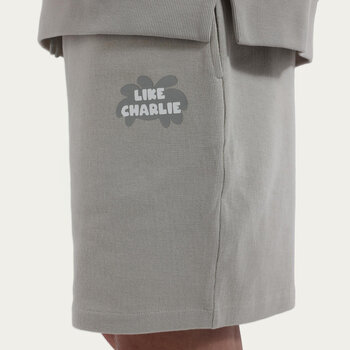 Like Charlie Branded Shorts Khaki