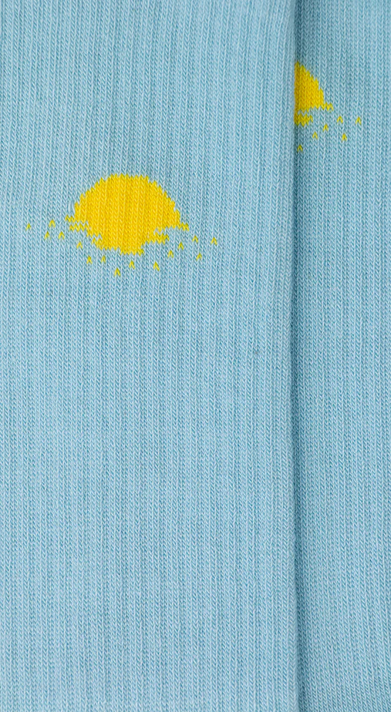 Alfredo Gonzales Alfredo Gonzales Sokken Athletic Icon Sun Light Blue