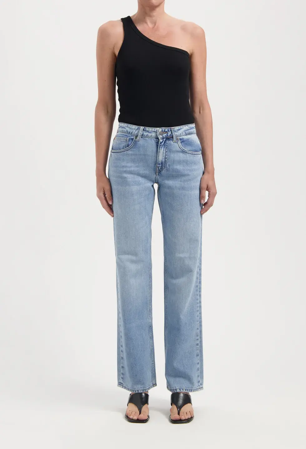 MUD Jeans MUD Jeans Carry Mid Straight Light Stone Vintage