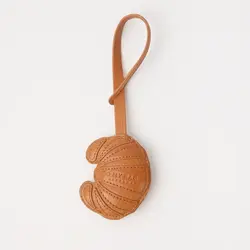 O My Bag Keyring Croissant Wild Oak Soft Grain Leather