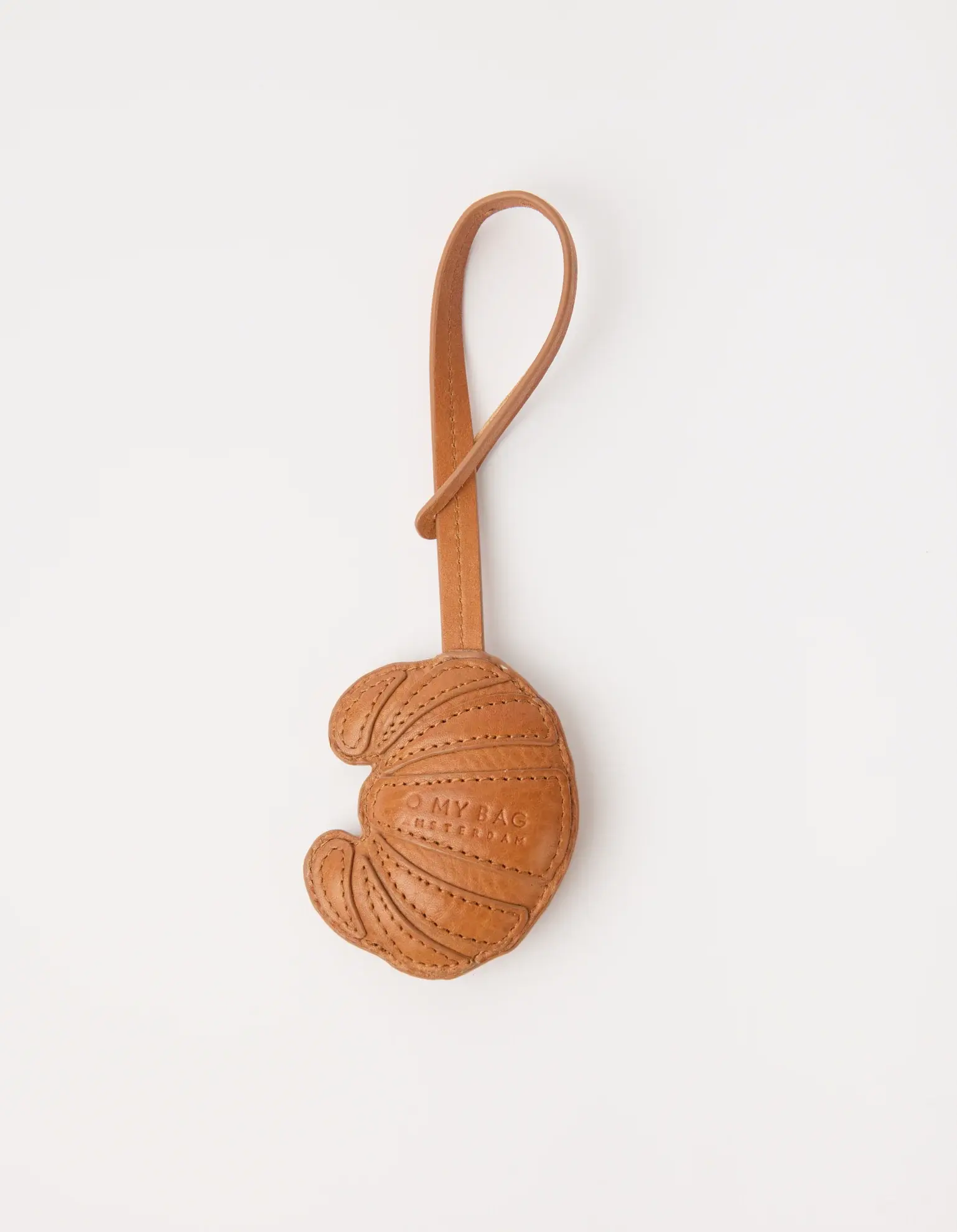 O My Bag O My Bag Sleutelhanger Croissant Wild Oak Soft Grain Leather
