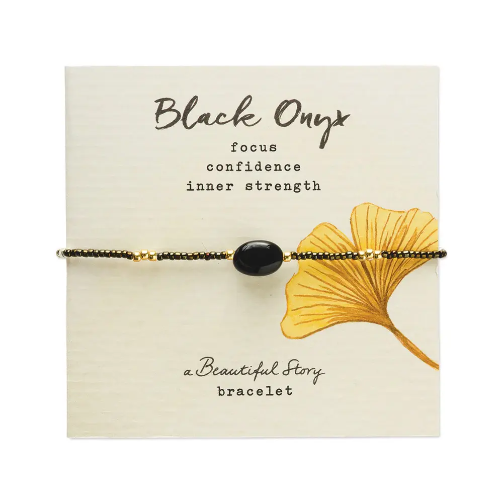 A Beautiful Story A Beautiful Story Wanting Black Onyx Armband